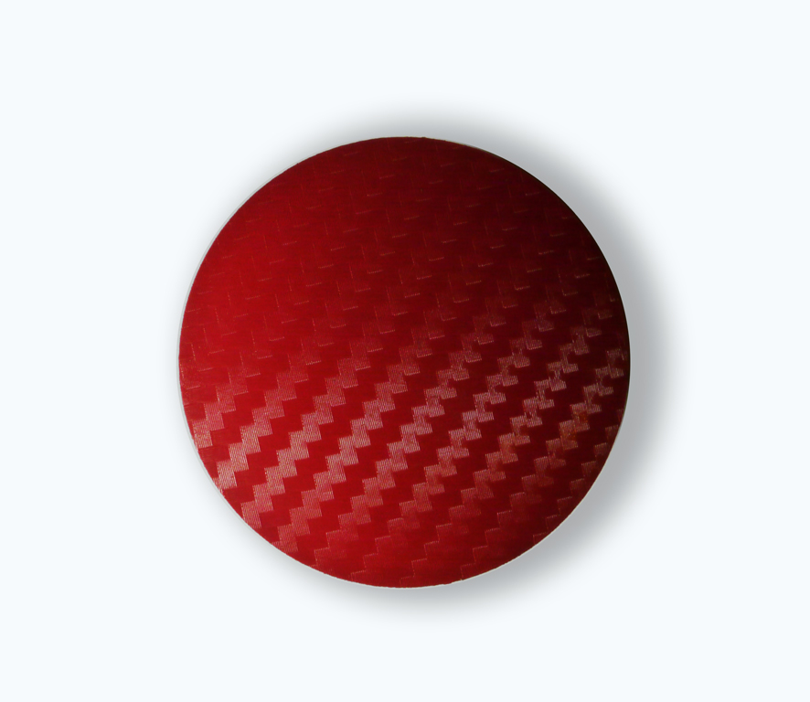 Carbon Red středové krytky ALU kol 52 mm - poštovné zdarma