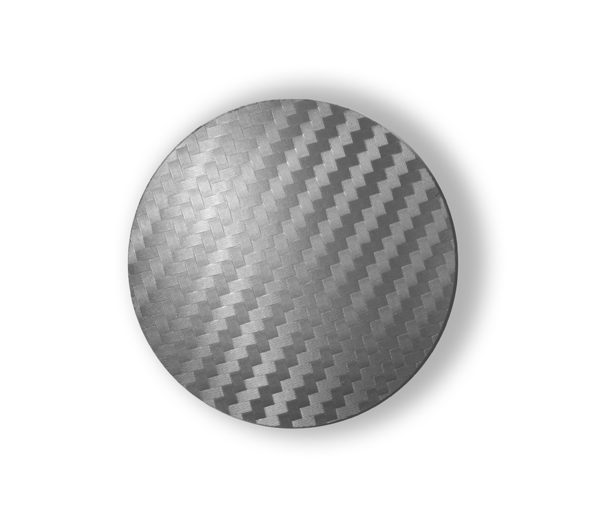 Carbon Silver středové krytky ALU kol 52 mm - poštovné zdarma