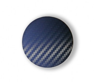 Carbon Blue středové krytky ALU kol 52 mm - poštovné zdarma